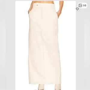 Helsa x Revolve Maxi Skirt Ecru